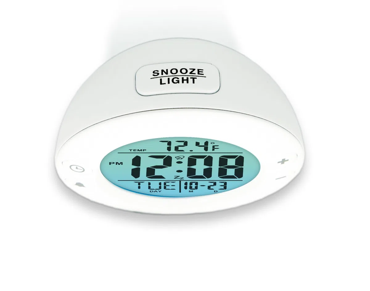 Westclox Reloj despertador blanco