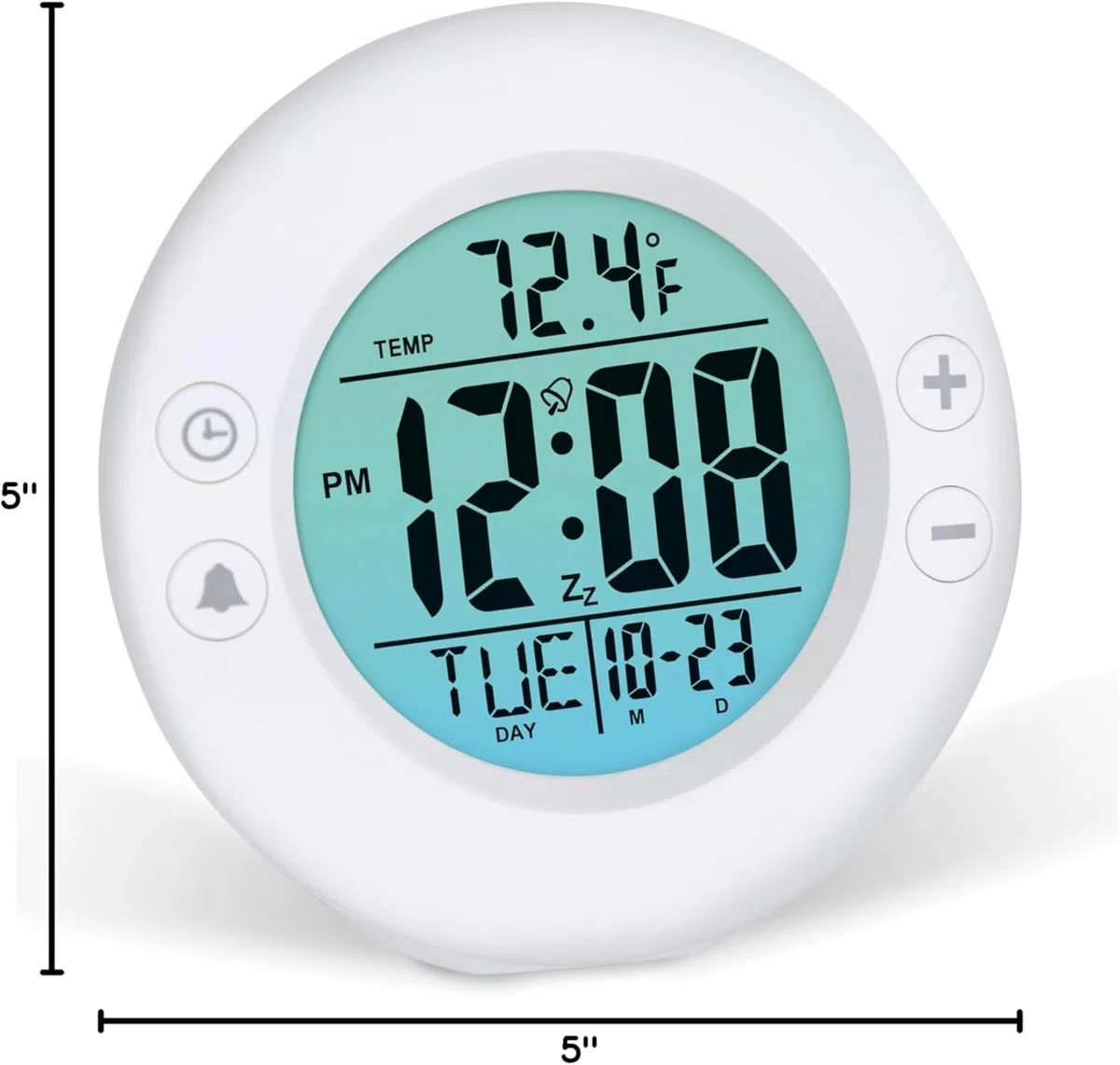 Westclox Reloj despertador blanco