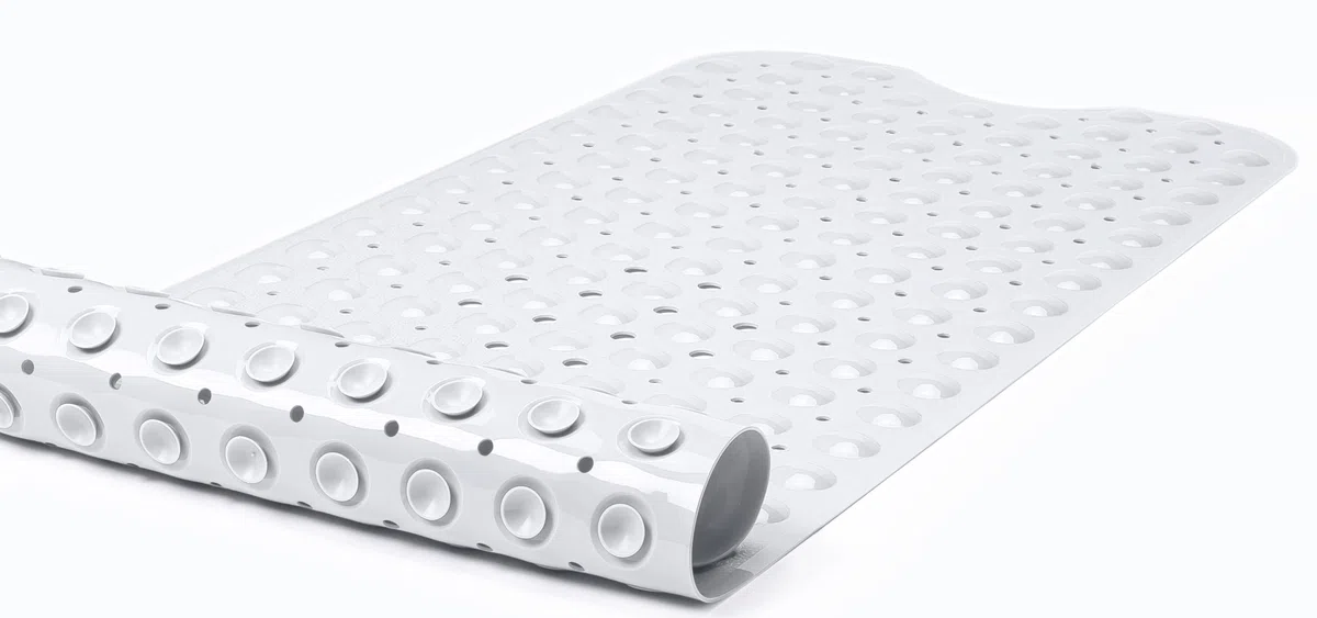 Alfombrilla Antideslizante para baño bañera Extra largas, antimicrobios – Vinilo