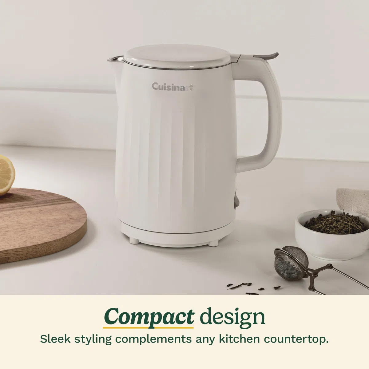 Cuisinart Soho - Hervidor eléctrico de doble pared de 1 litro, trufa